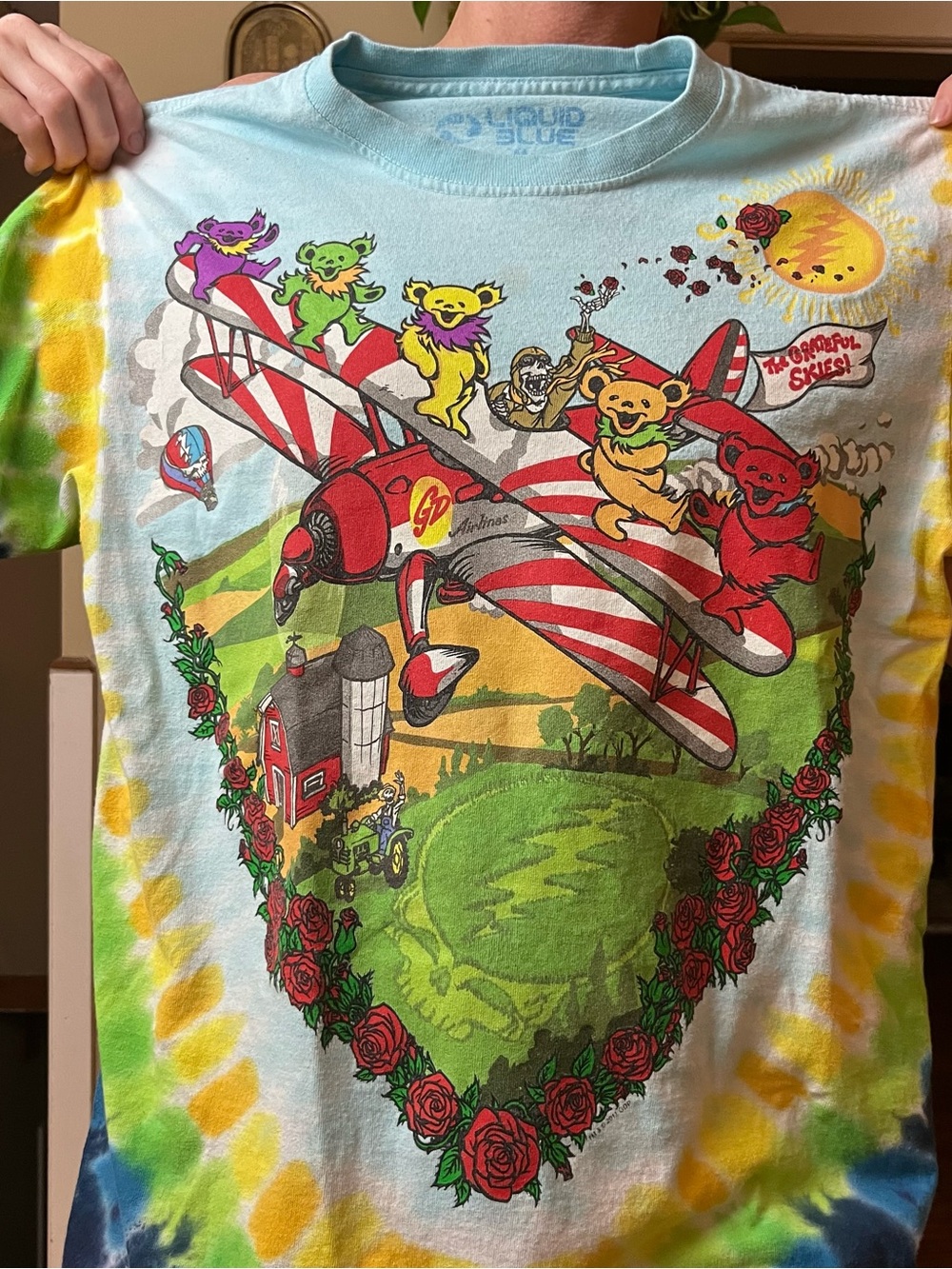 Vintage Grateful Dead Shirt Grateful Dead Airlines Farm Graphic 2011 - Picture 6 of 9